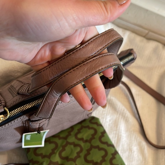 orYANY- Cassie pebbled leather mini convertible satchel - NWT - Picture 7 of 13